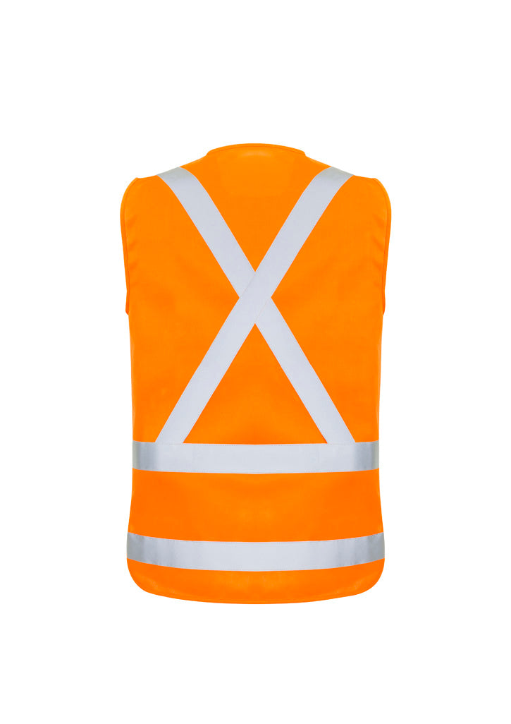 Syzmik Mens TTMC-W23 Zip X Back Vest - Orange