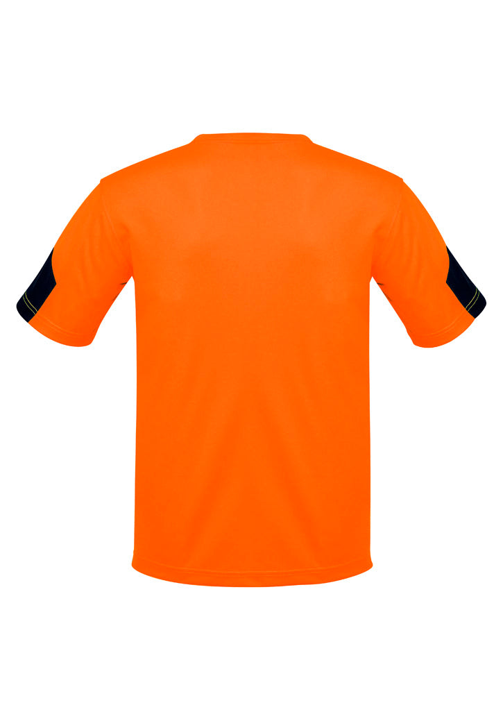 Syzmik Mens Hi Vis Squad Tee - Orange/Navy
