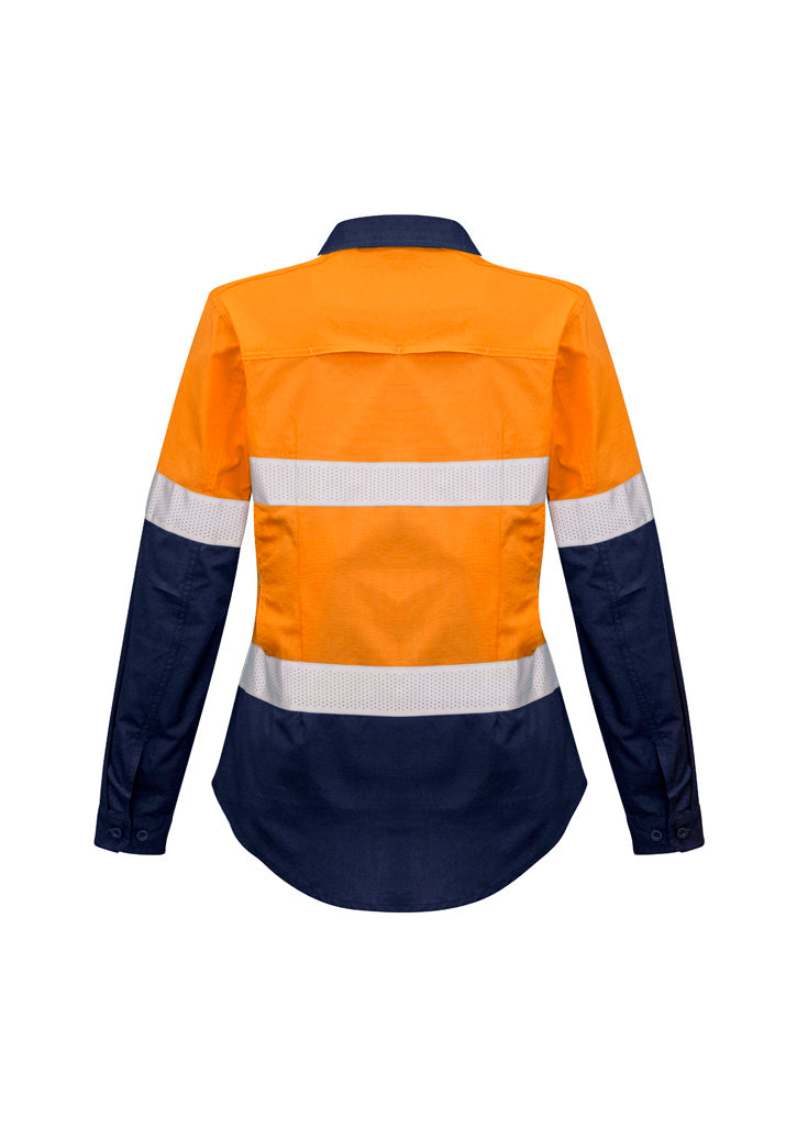 Womens Rugged Cooling Hi Vis Taped Long Sleeve Shirt ZW720