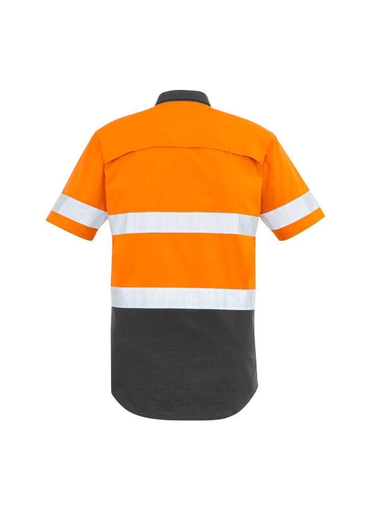 Mens Rugged Cooling Hi Vis Taped Short Sleeve Shirt ZW835