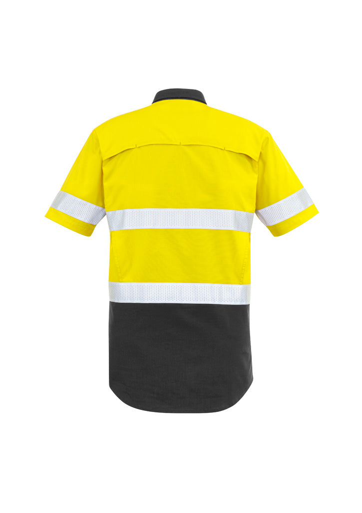 Mens Rugged Cooling Hi Vis Taped Short Sleeve Shirt ZW835