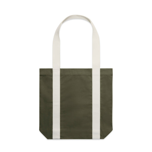 1008 2-Tone Carrie Tote in Army/Cream