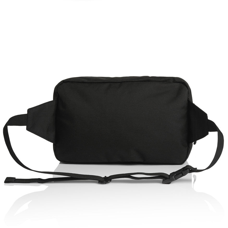 1025 Recycled Double Waist Bag in Black