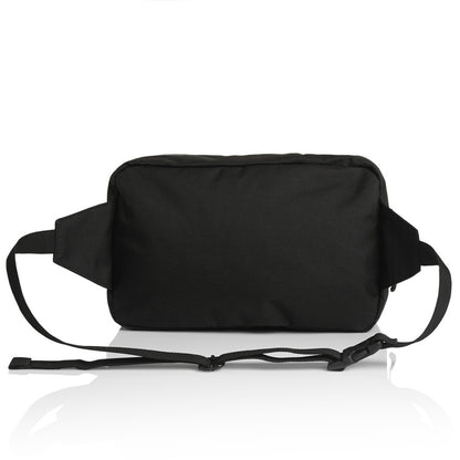 1025 Recycled Double Waist Bag in Black