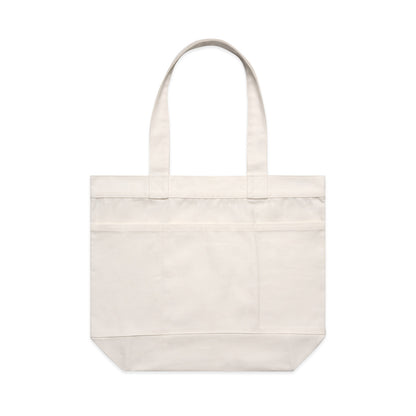 1041 Pocket Tote Bag in Cream