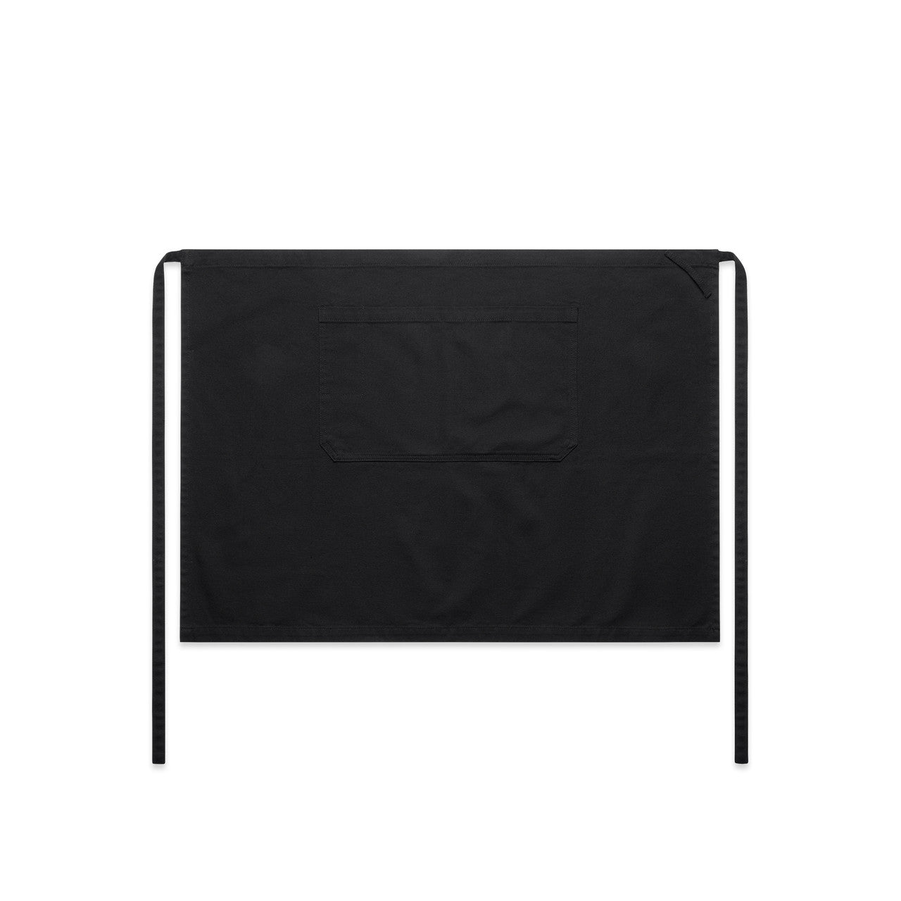 1081 Canvas Half Apron in Black