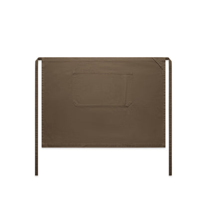 1081 Canvas Half Apron in Walnut