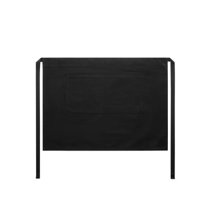 1083 Carrie Half Apron in Black
