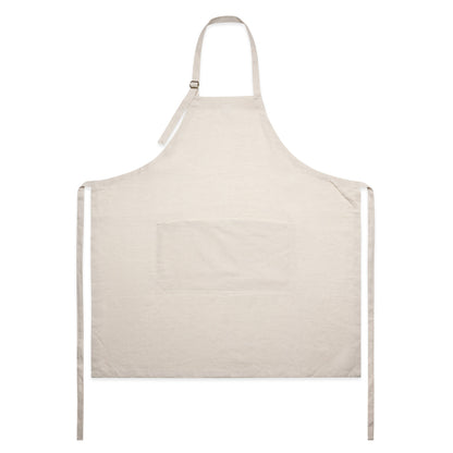 1086 Linen Apron in Natural