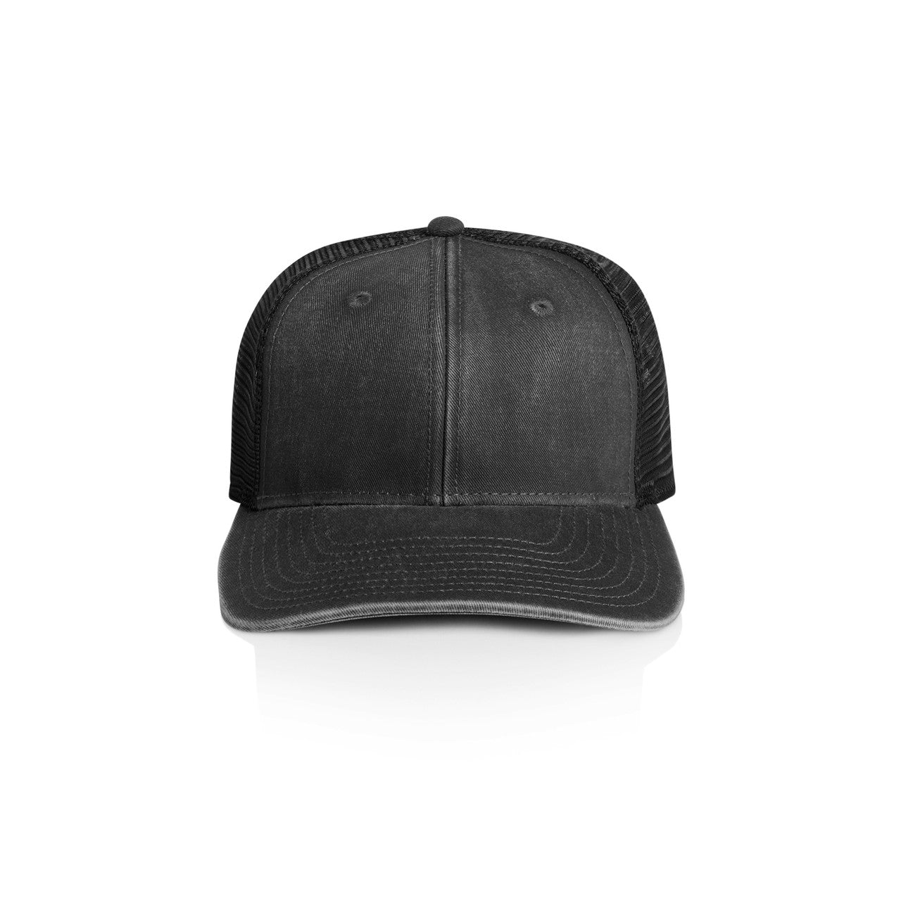 1102 Stock Faded Trucker in Faded Black