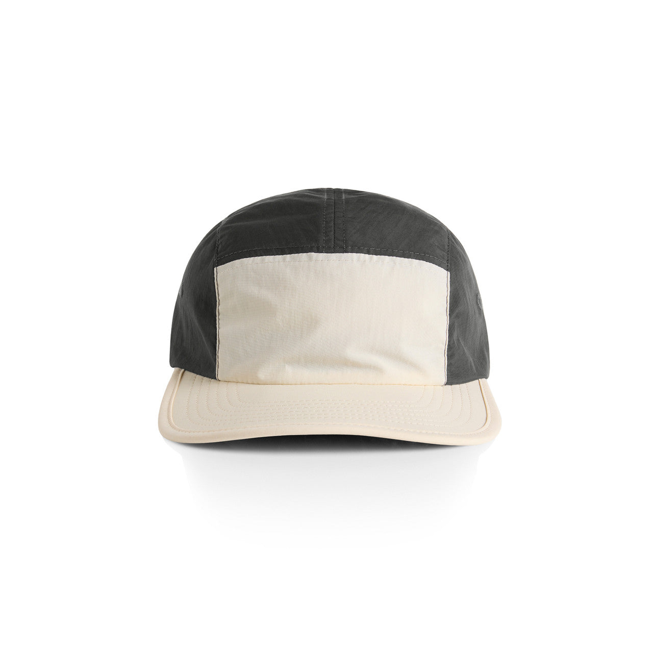1105 Finn 2-Tone Nylon Cap in Ecru/Coal