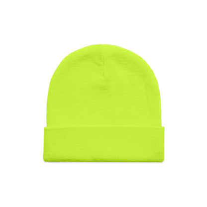 1107F Cuff Safety Beanie in Safety Yellow