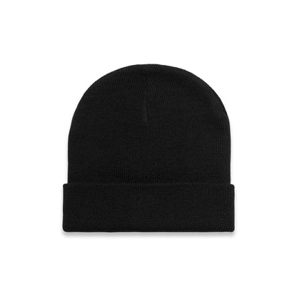 1107 Cuff Beanie in Black