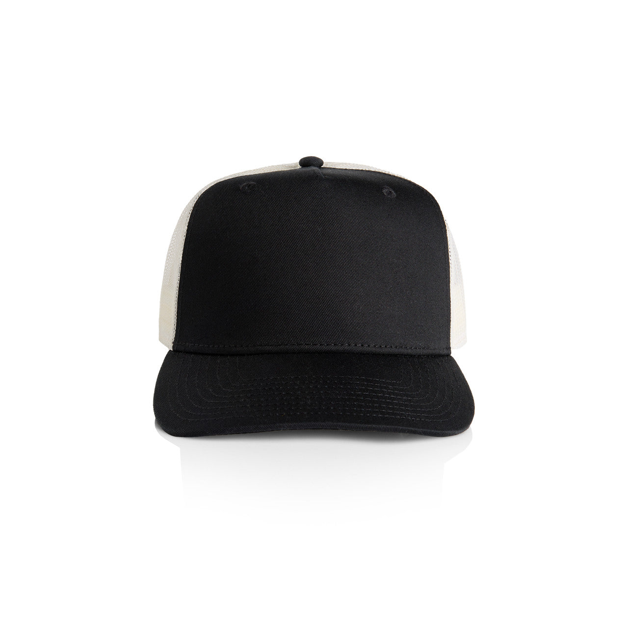 1110 Stock Contrast Trucker in Black/Ecru