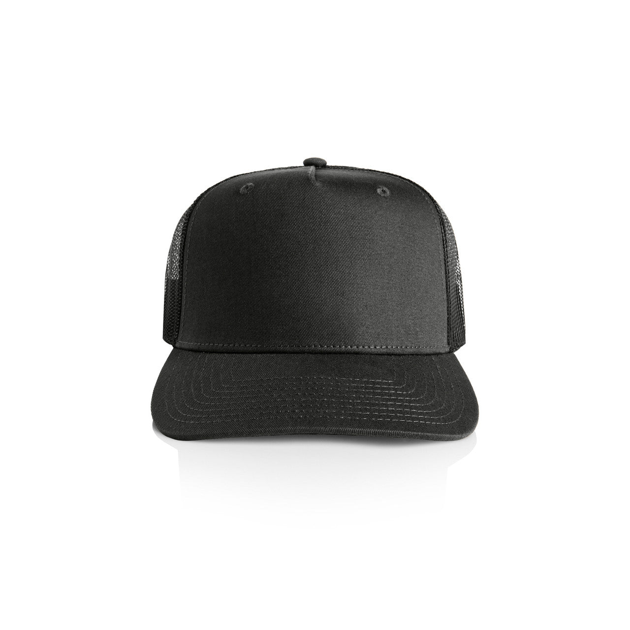1110 Stock Contrast Trucker in Coal/Black