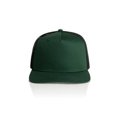 1110 Stock Contrast Trucker in Forest Green/Black