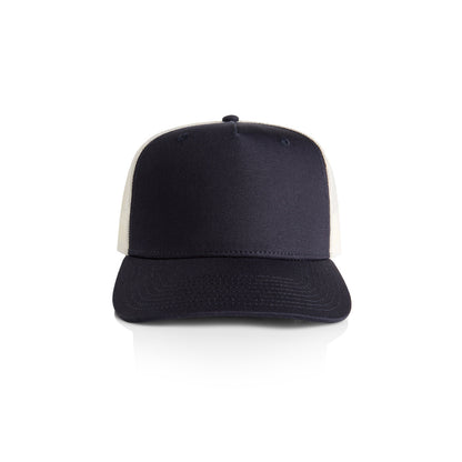 1110 Stock Contrast Trucker in Navy/Ecru