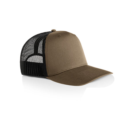 1110 Stock Contrast Trucker in Walnut/Black