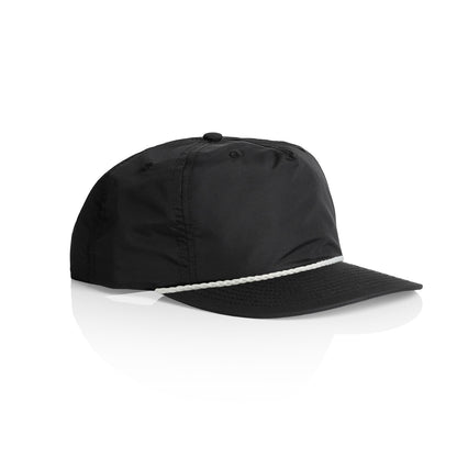 1123 Surf Rope Cap in Black/White