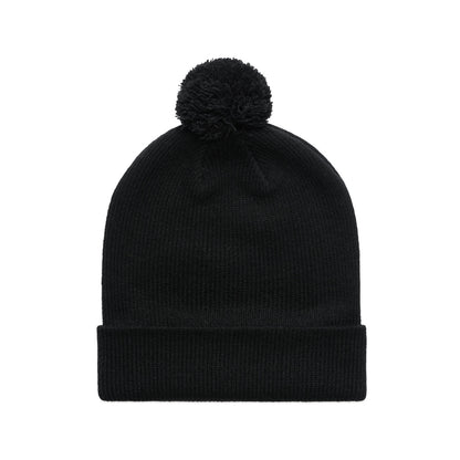 1124 Pom Pom Beanie in Black