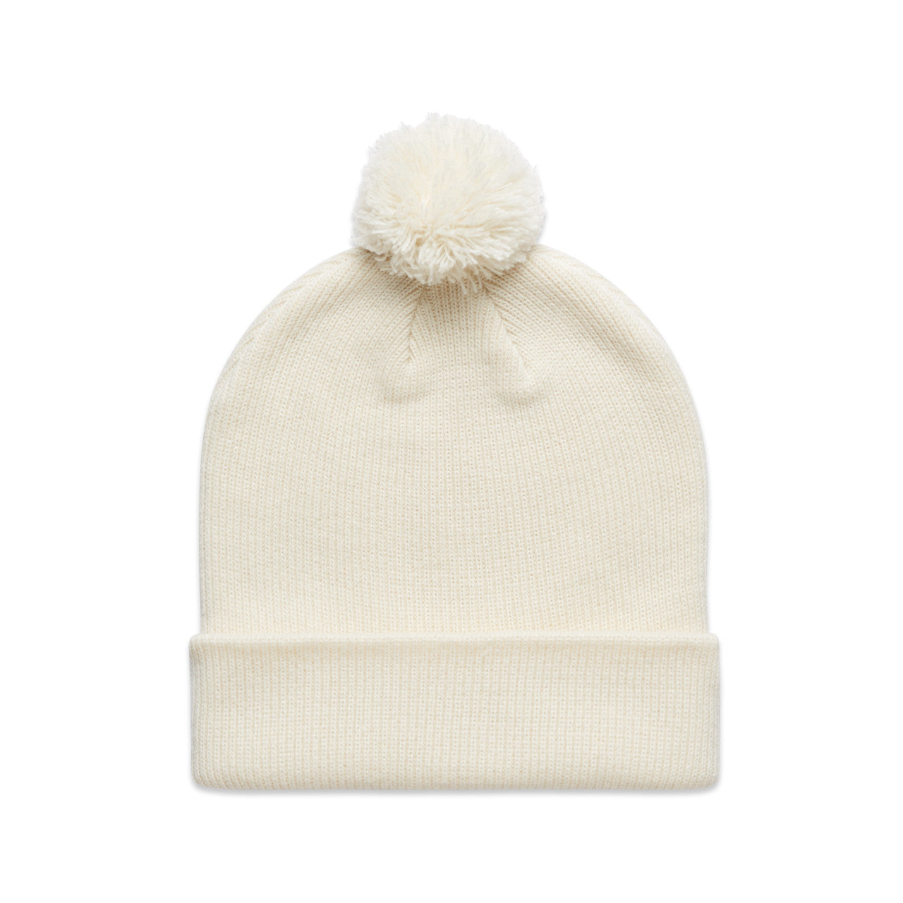 1124 Pom Pom Beanie in Ecru