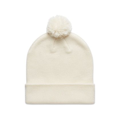 1124 Pom Pom Beanie in Ecru