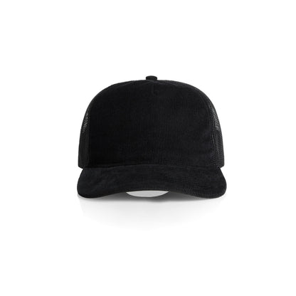 1157 Class Cord Trucker Cap in Black