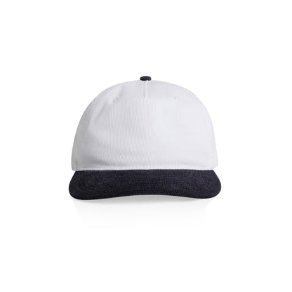 1159 Class Cord Two Tone Cap in White/Ink Blue