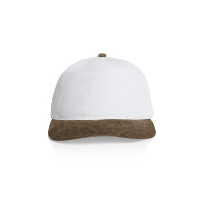 1159 Class Cord Two Tone Cap in White/Walnut