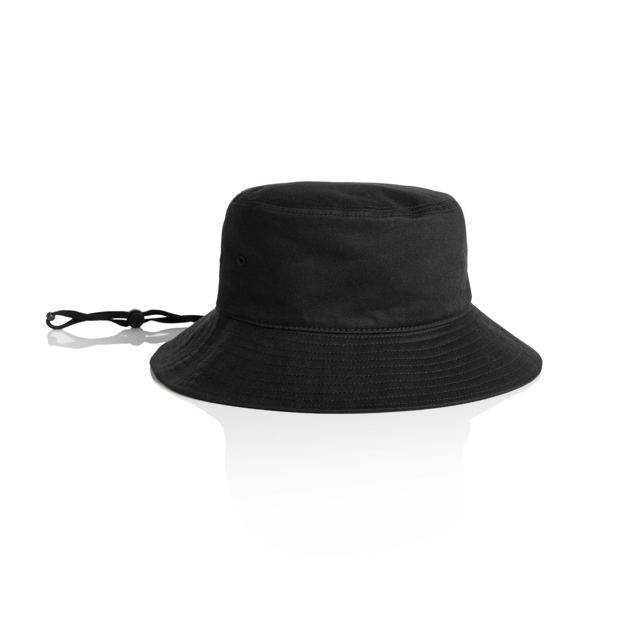1172 Wide Brim Bucket Hat in Black