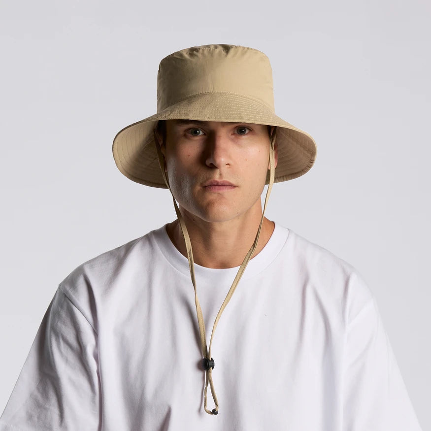 Nylon Wide Brim Bucket Hat 1174