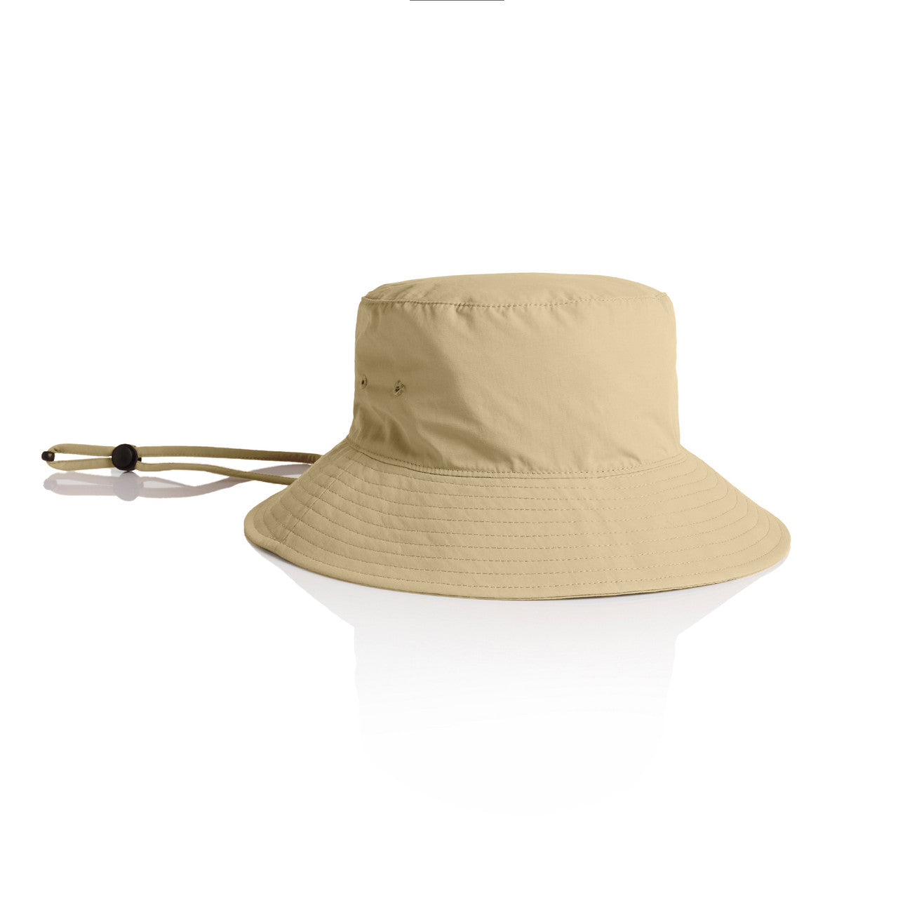 1174 Nylon Widebrim Bucket Hat in Khaki