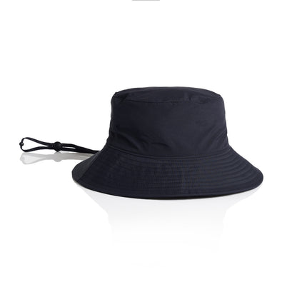 1174 Nylon Widebrim Bucket Hat in Navy