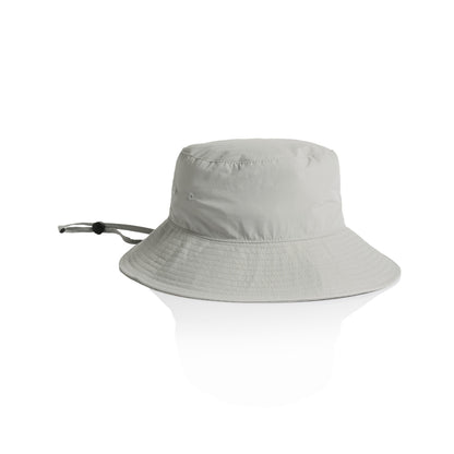 1174 Nylon Widebrim Bucket Hat in Storm