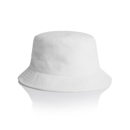 1175 Terry Bucket Hat in White