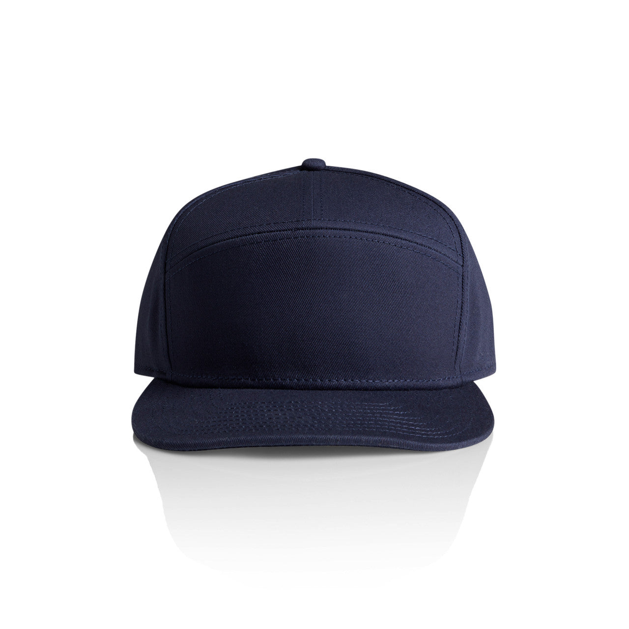 1184 Stock 7-Panel Cap in Midnight Blue