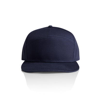 1184 Stock 7-Panel Cap in Midnight Blue