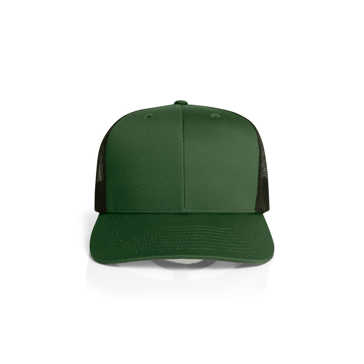1191 Mesh Contrast Trucker Cap in Forest/Black