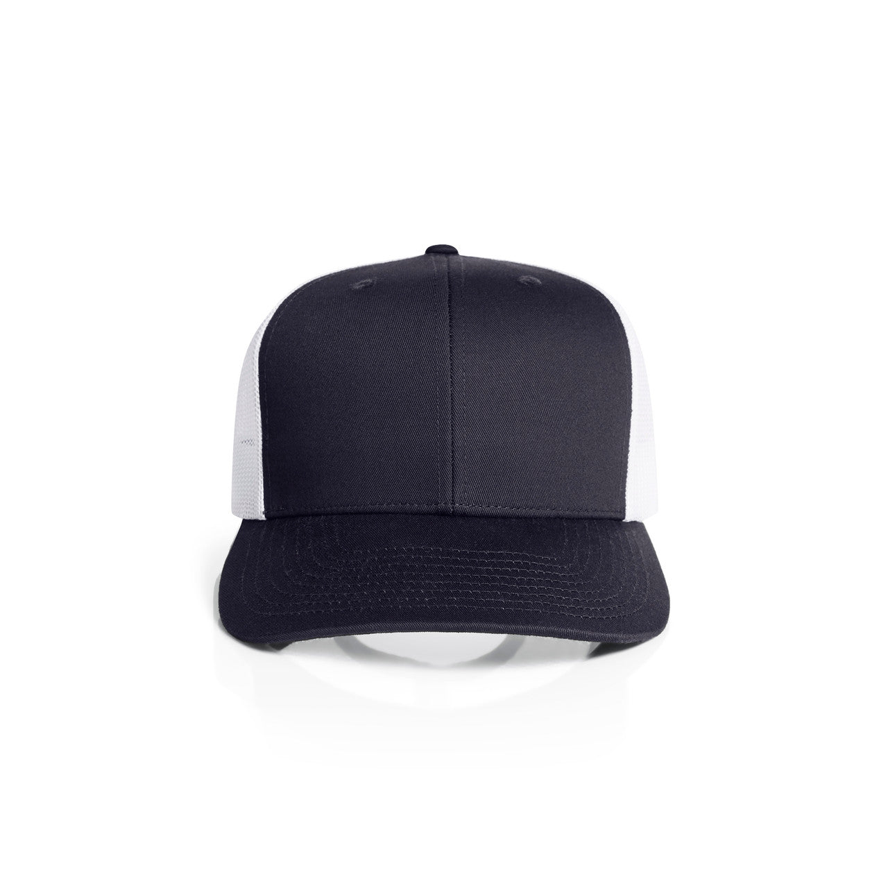 1191 Mesh Contrast Trucker Cap in Ink Blue/White