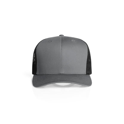 1191 Mesh Contrast Trucker Cap in Shadow/Black
