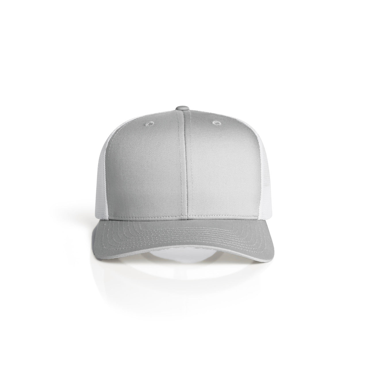 1191 Mesh Contrast Trucker Cap in Storm/White