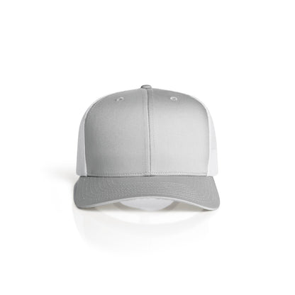 1191 Mesh Contrast Trucker Cap in Storm/White