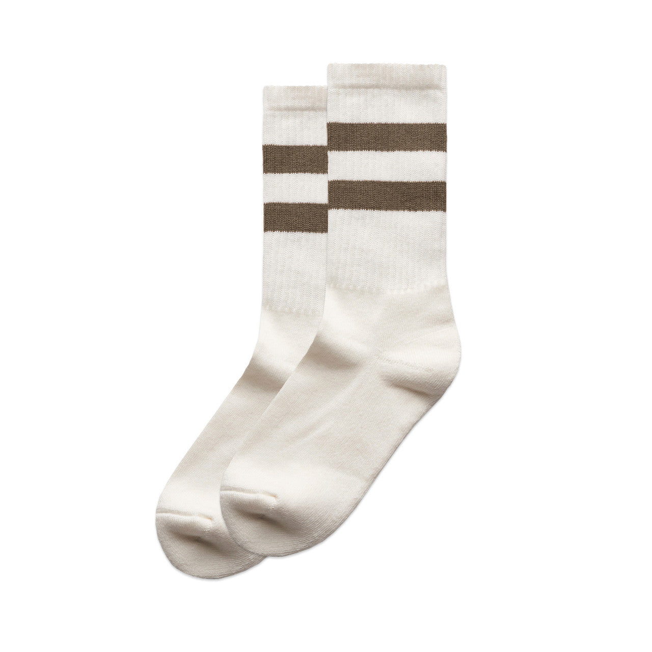 1210 Relax Stripe Socks (2 Pk) in Natural/Walnut