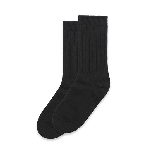 1214 Knit Socks (2 Pk) in Black