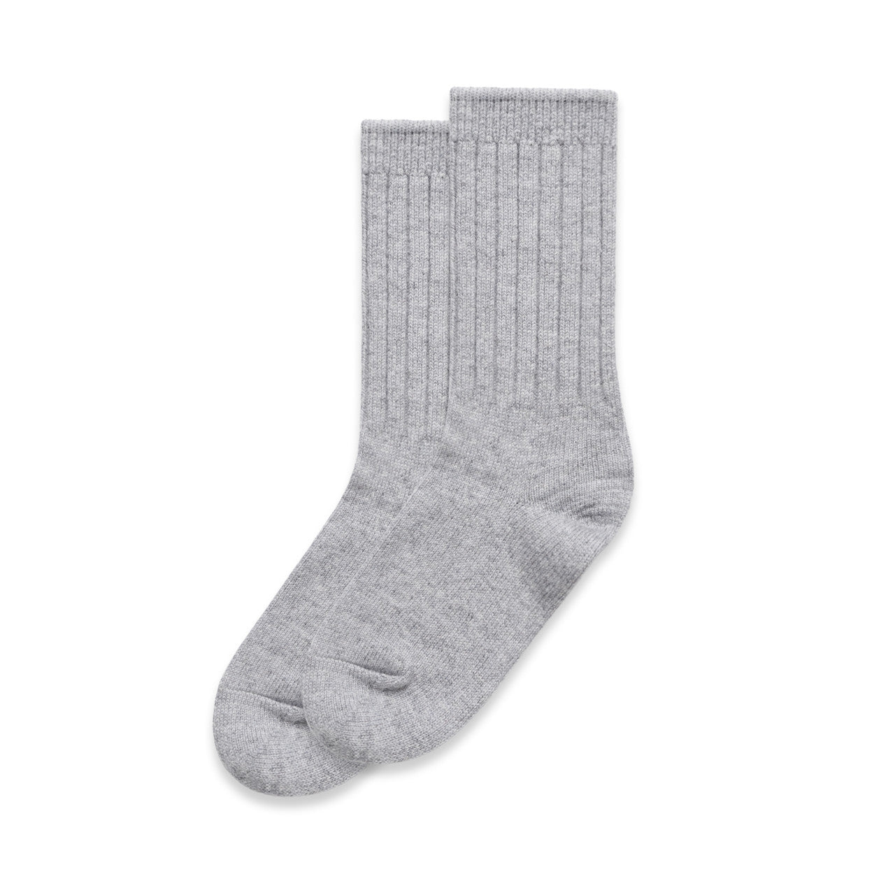1214 Knit Socks (2 Pk) in Grey Marle