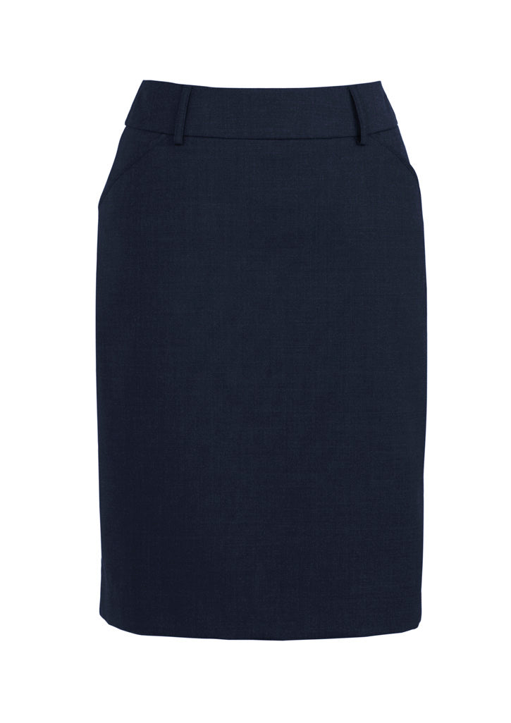 Womens Comfort Wool Stretch Multi-Pleat Skirt 24015
