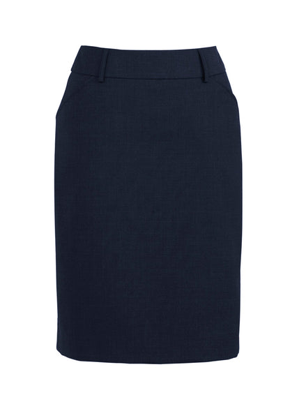 Womens Comfort Wool Stretch Multi-Pleat Skirt 24015