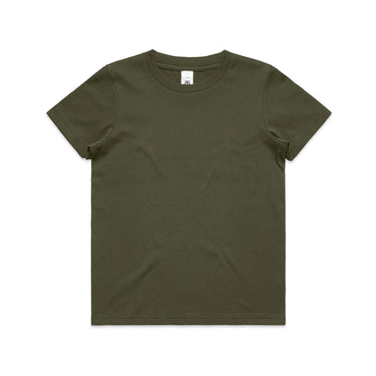 3005 Kids Staple Tee in Army