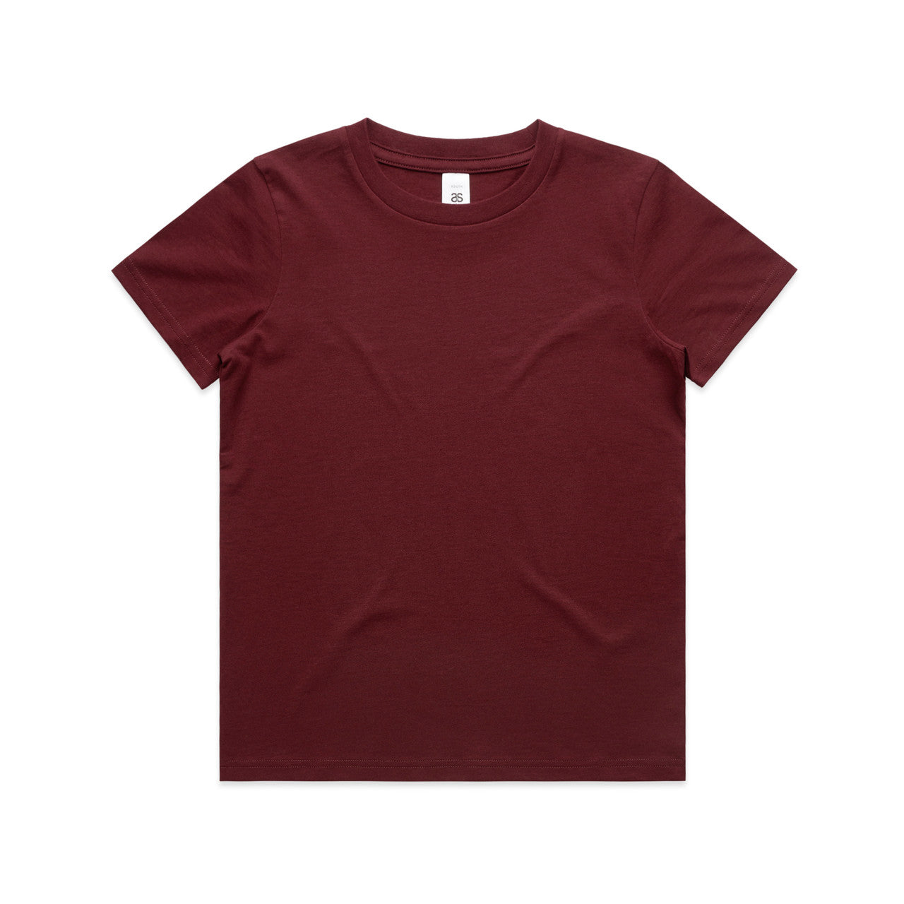 3005 Kids Staple Tee in Burgundy