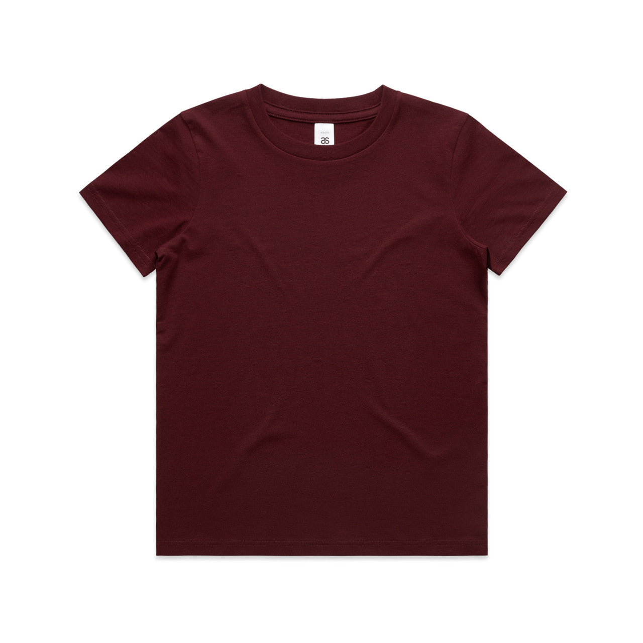 3006 Youth Staple Tee in Burgundy